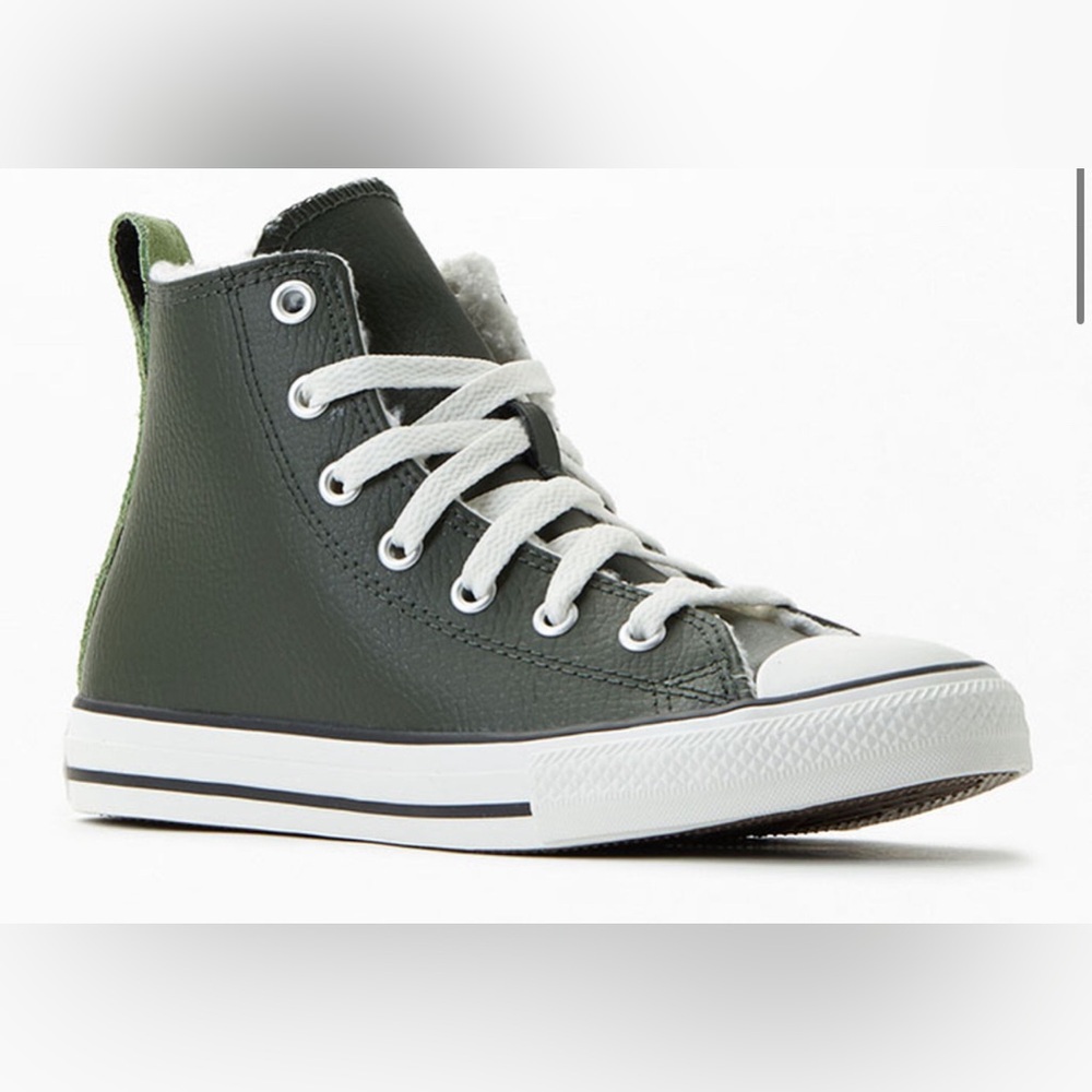 - Converse Kids Leather Lined Utility High Top Shoes